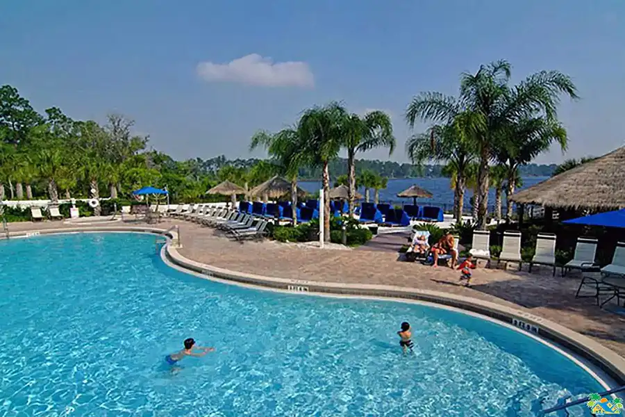 View of the tradewinds swimming pool and beach area